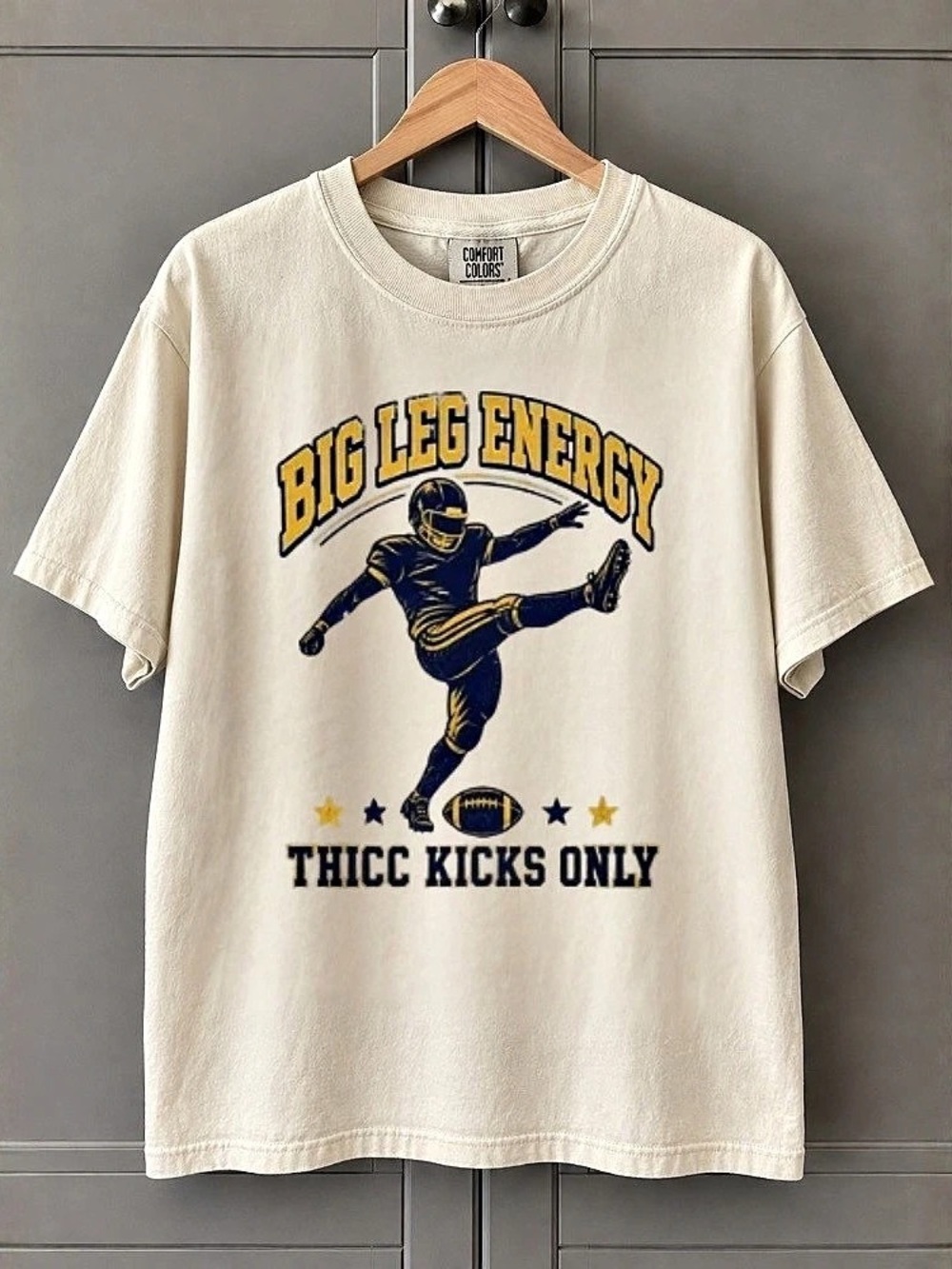 Comfort Colors 1717 Thicc Kicks Football Graphic T-Shirt